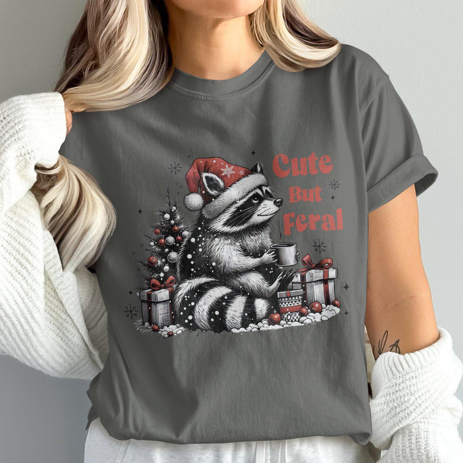 Cute But Feral Design Comfort Colors T-Shirts