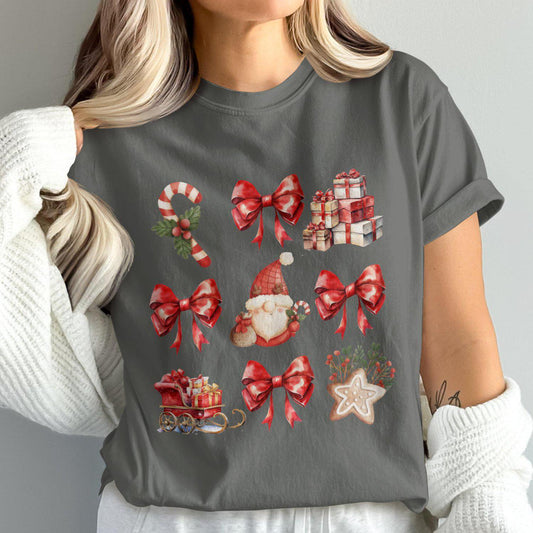 Santa and Christmas Gifts Comfort Colors T-Shirts