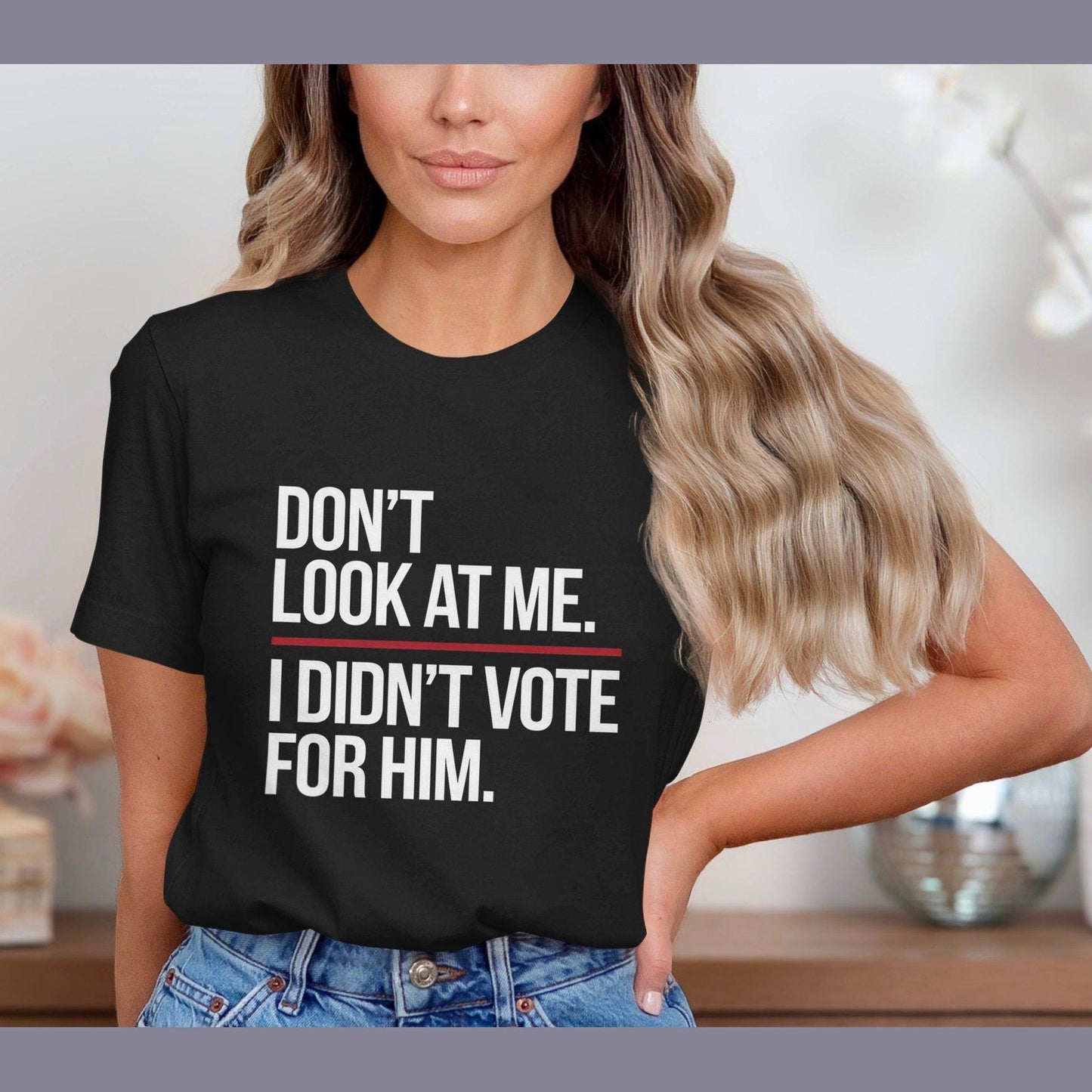 Funny Statement T-Shirt, Sassy Quote Tee, Political Humor Shirt, Bold Lettering Top, Clever Commentary, Graphic Tee, Cotton Unisex T-Shirt
