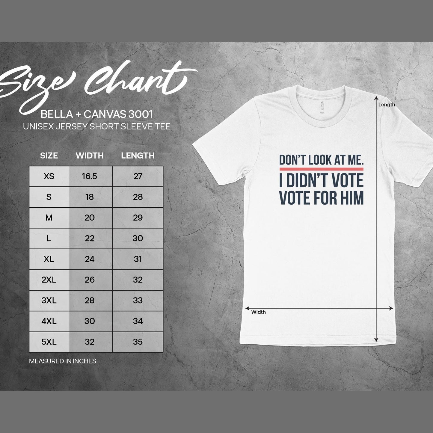 Funny Political Statement Shirt, Don't Look At Me I Didn't Vote For Him Shirt, Anti-Government Humor Tee, Unisex Graphic T-Shirt
