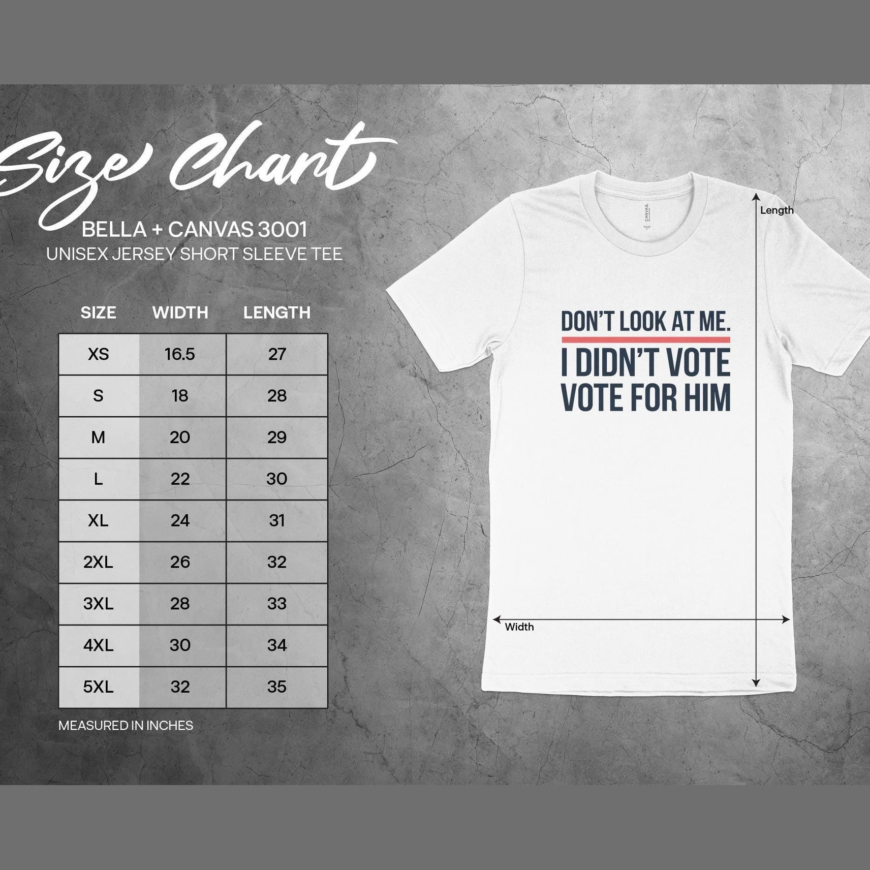 Funny Political Statement Shirt, Don't Look At Me I Didn't Vote For Him Shirt, Anti-Government Humor Tee, Unisex Graphic T-Shirt
